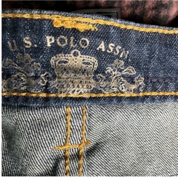 NWT US Polo Cotton Wide Keg Cotton Roll Up Hem Trouser Jeans 16 - Picture 3 of 6